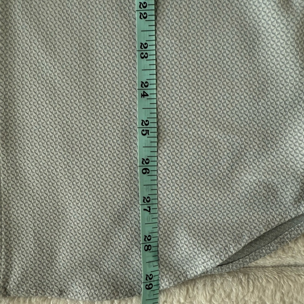 Murano Slim Fit Performance Light Gray Casual Button Down Shirt Size L - Picture 4 of 8